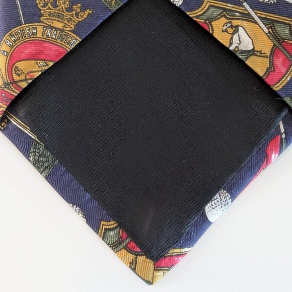 Vintage Hugo Boss Golf Print Silk Tie - Made in Italy - Picture 8 of 8
